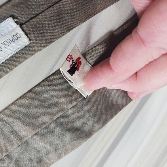 Vintage Square Bottom Rooster Tie Baseball Old Fashioned Necktie Black Graphic - Picture 7 of 9